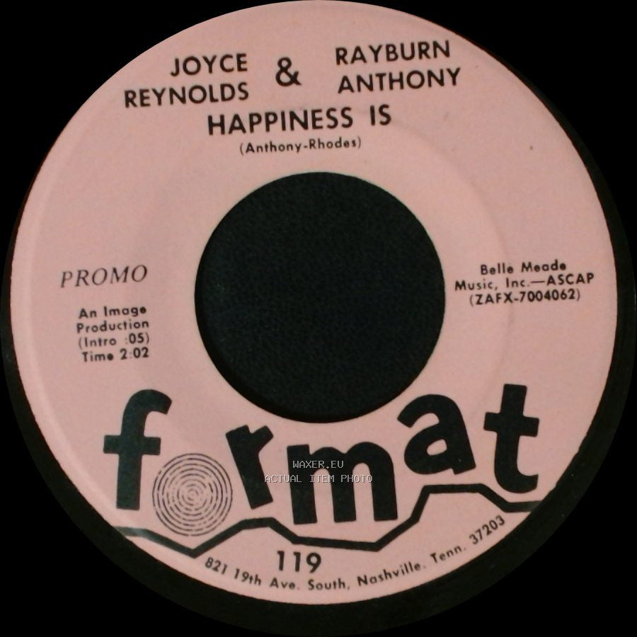 Joyce Reynolds & Rayburn Anthony - Happiness Is / I'll Still Be Loving You side A