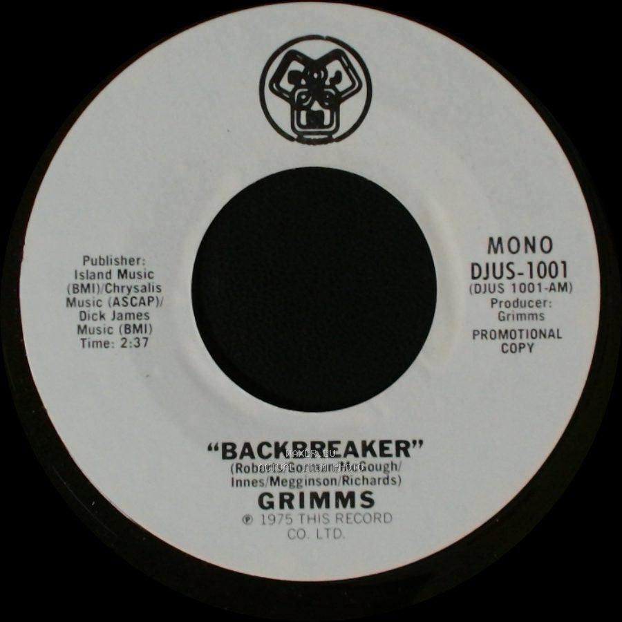 Grimms - Backbreaker / Backbreaker side B