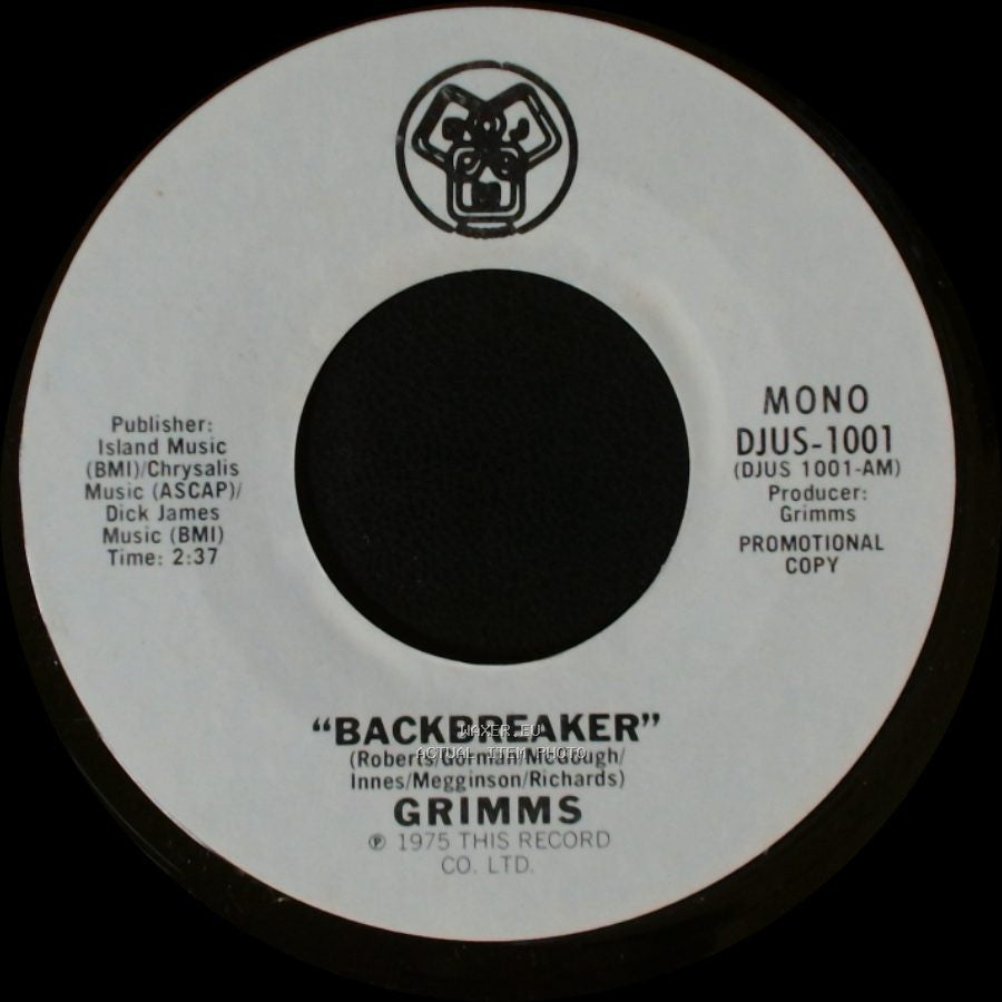 Grimms - Backbreaker / Backbreaker side A