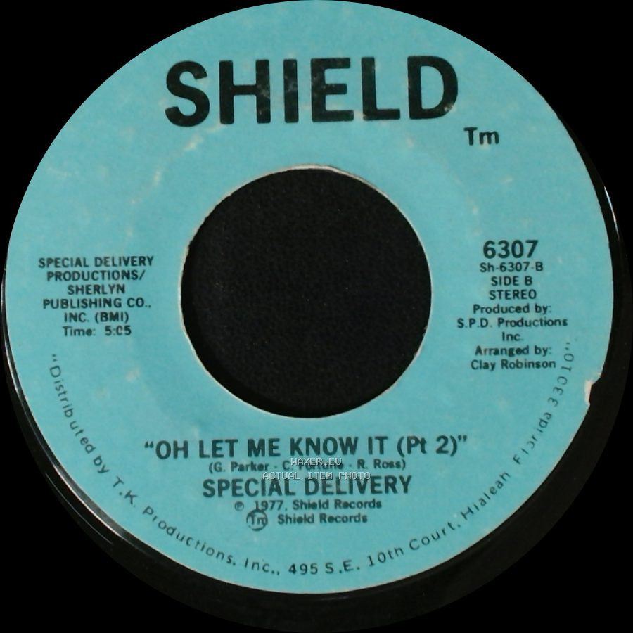 Special Delivery - Oh Let Me Know It (Pt 1) / "Oh Let Me Know It (Pt 2)" side B