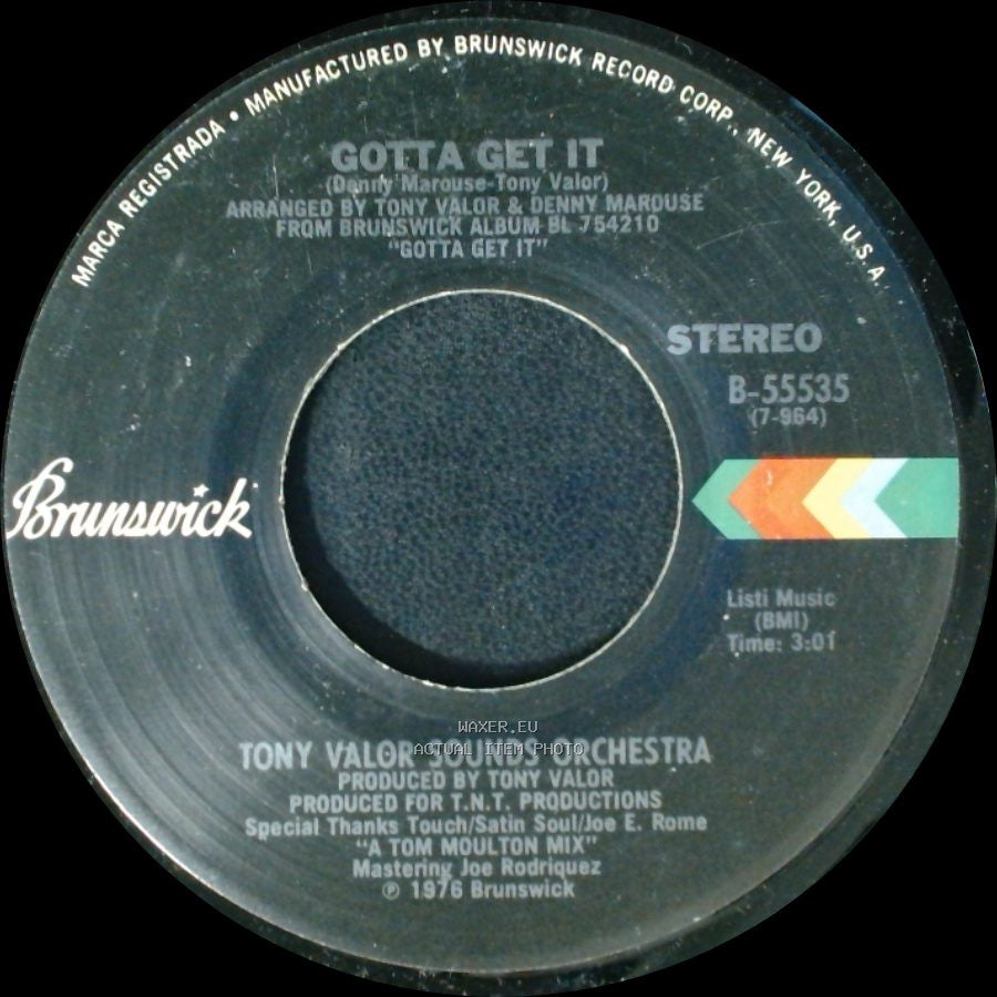 Tony Valor Sounds Orchestra - Gotta Get It / Give Me Sometime side A