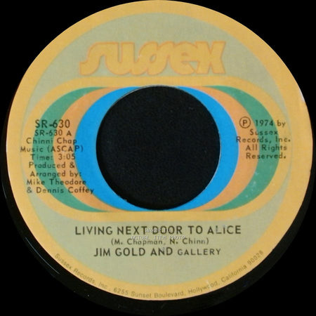 Jim Gold And Gallery - Living Next Door To Alice / Captain Sam side A