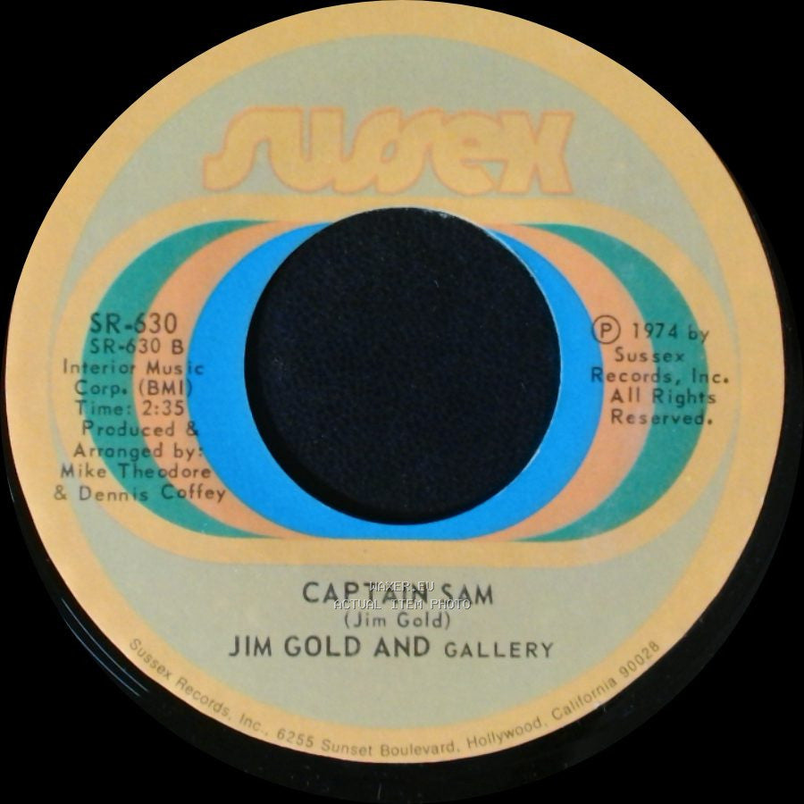 Jim Gold And Gallery - Living Next Door To Alice / Captain Sam side B