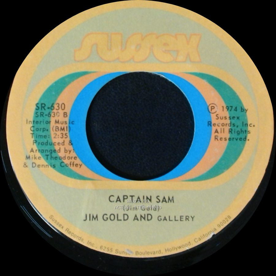 Jim Gold And Gallery - Living Next Door To Alice / Captain Sam side B