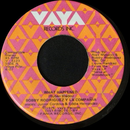 Bobby Rodriguez Y La Compañia - What Happened / La Mas Fea side A