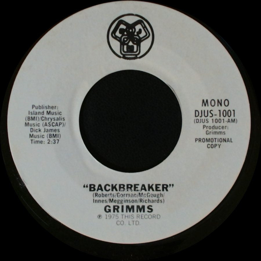 Grimms - Backbreaker / Backbreaker side B
