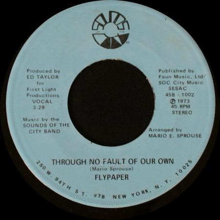 Flypaper - Keep On Keepin' On / Through No Fault Of Our Own side B