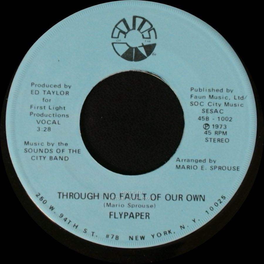 Flypaper - Keep On Keepin' On / Through No Fault Of Our Own side B
