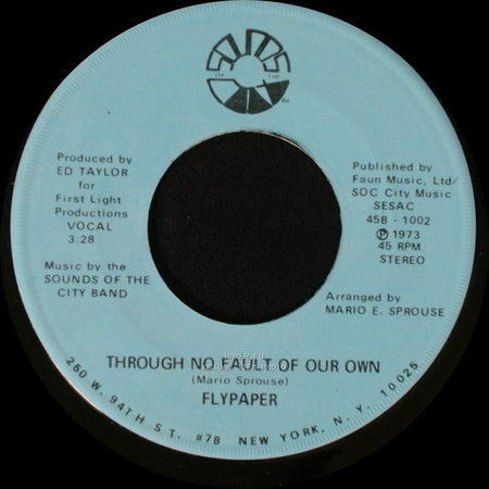 Flypaper - Keep On Keepin' On / Through No Fault Of Our Own side B