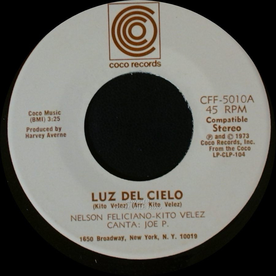 Nelson Feliciano-Kito Velez - Como A Cambiado Borinquen / Luz Del Cielo side A