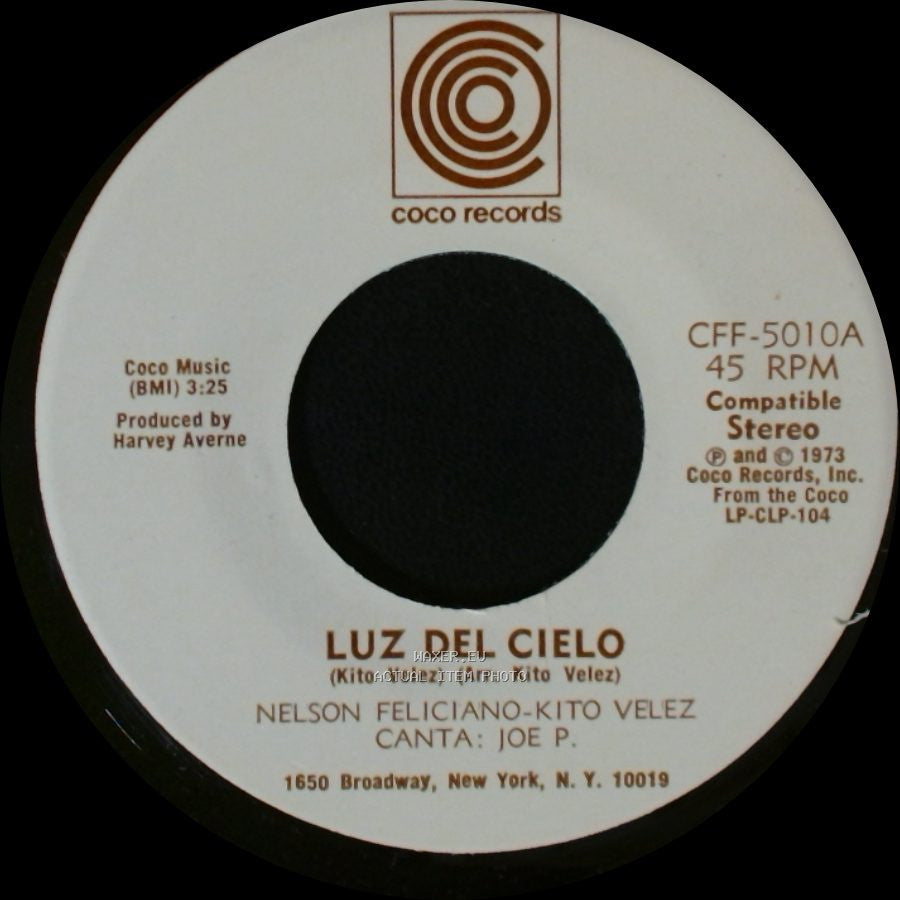 Nelson Feliciano-Kito Velez - Como A Cambiado Borinquen / Luz Del Cielo side A