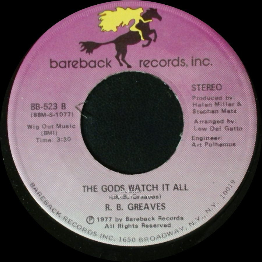 R. B. Greaves - Who's Watching The Baby (Margie) / The Gods Watch It All side A