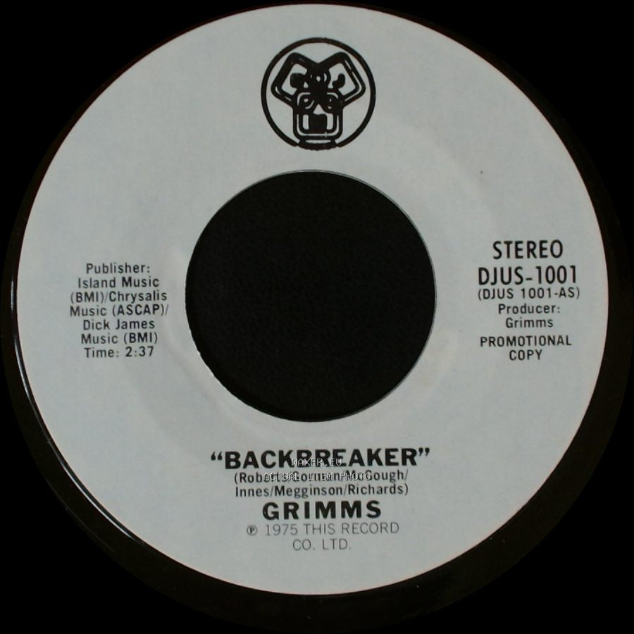 Grimms - Backbreaker / Backbreaker side A