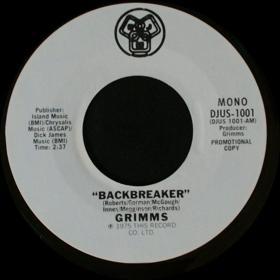 Grimms - Backbreaker / Backbreaker side B