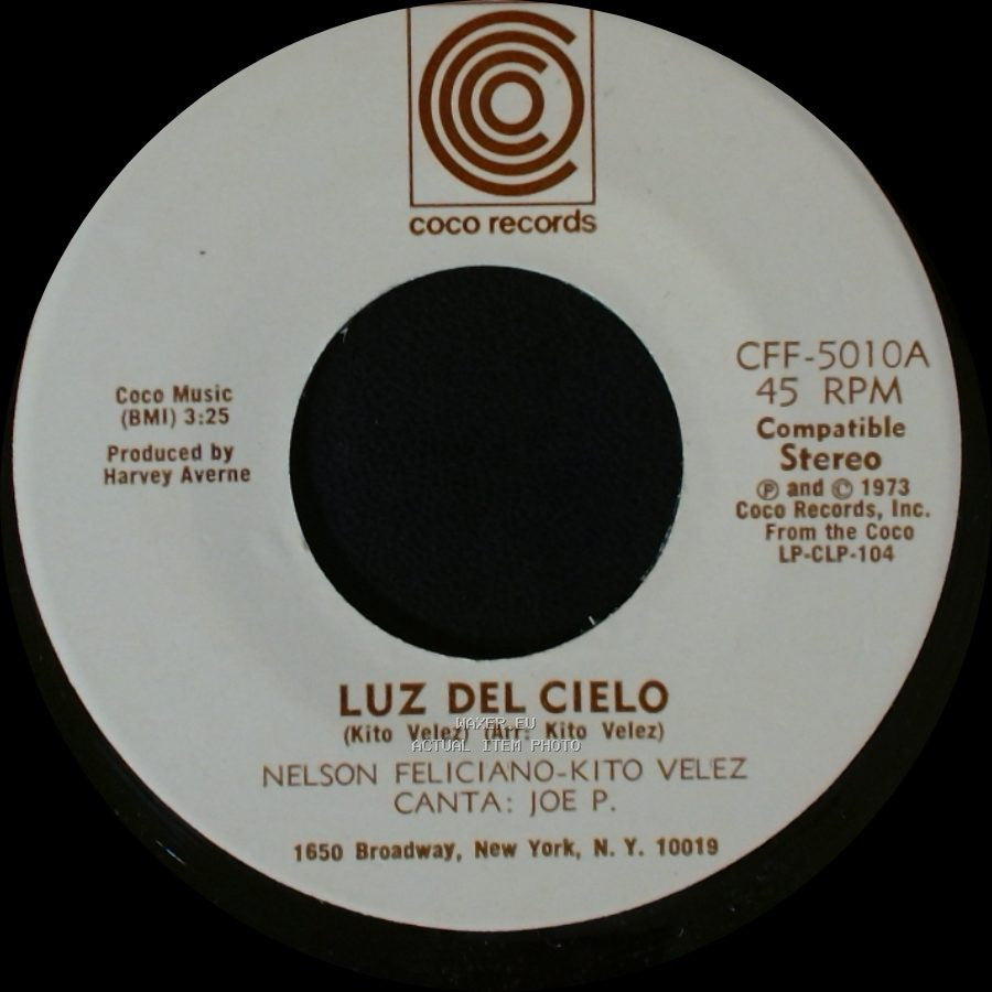 Nelson Feliciano-Kito Velez - Como A Cambiado Borinquen / Luz Del Cielo side A