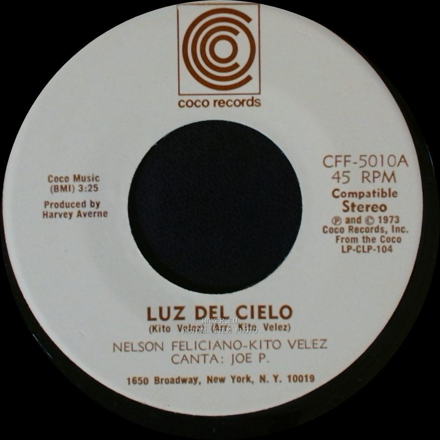 Nelson Feliciano-Kito Velez - Como A Cambiado Borinquen / Luz Del Cielo side B