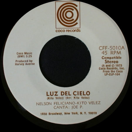 Nelson Feliciano-Kito Velez - Como A Cambiado Borinquen / Luz Del Cielo side B