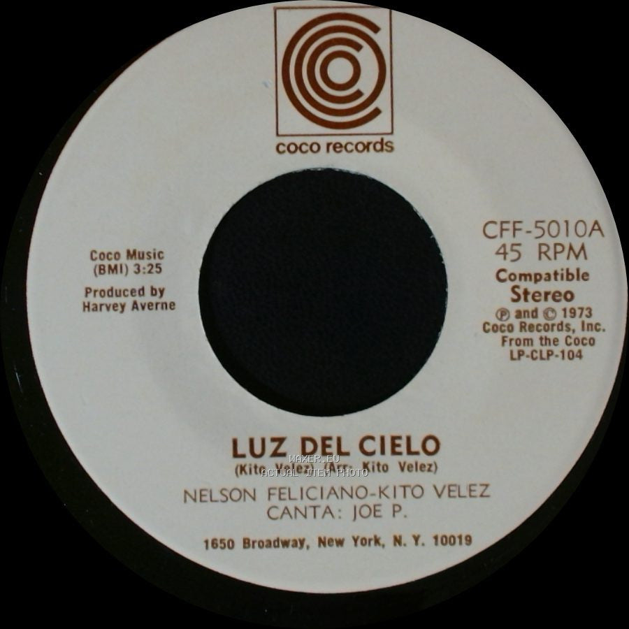 Nelson Feliciano-Kito Velez - Como A Cambiado Borinquen / Luz Del Cielo side B
