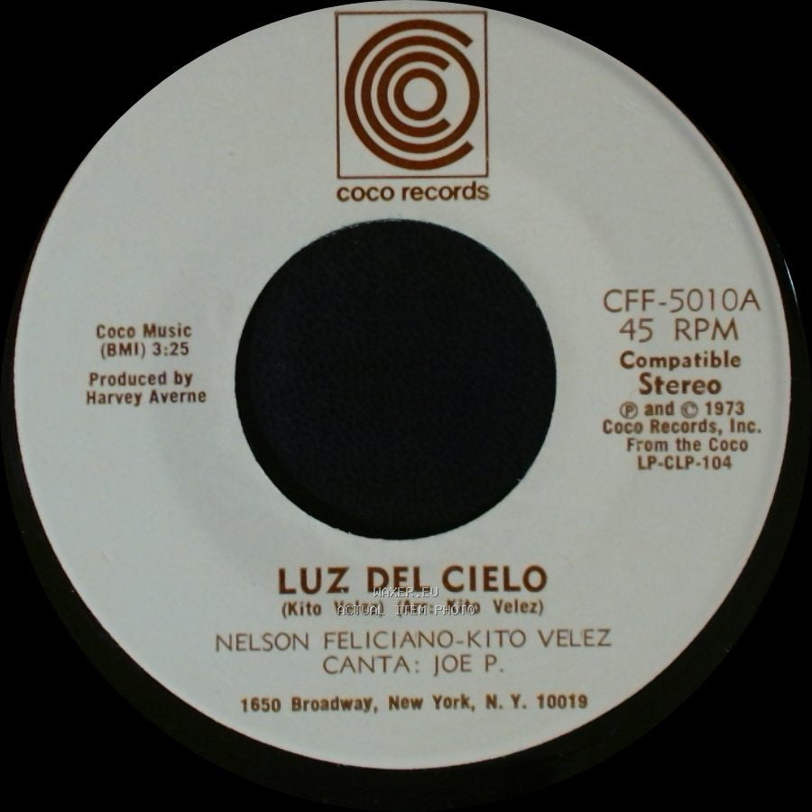Nelson Feliciano-Kito Velez - Como A Cambiado Borinquen / Luz Del Cielo side A