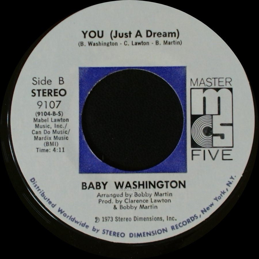 Baby Washington - I've Got To Break Away / You (Just A Dream) side B