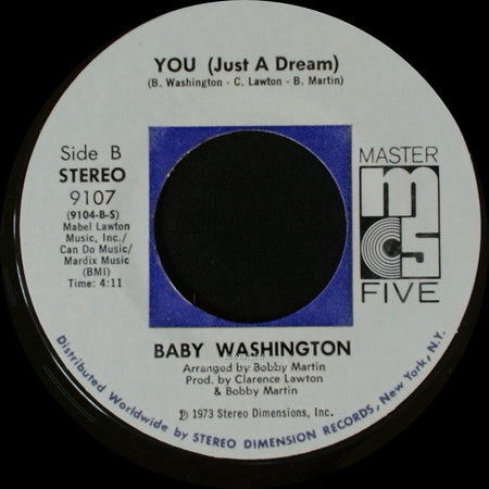 Baby Washington - I've Got To Break Away / You (Just A Dream) side B