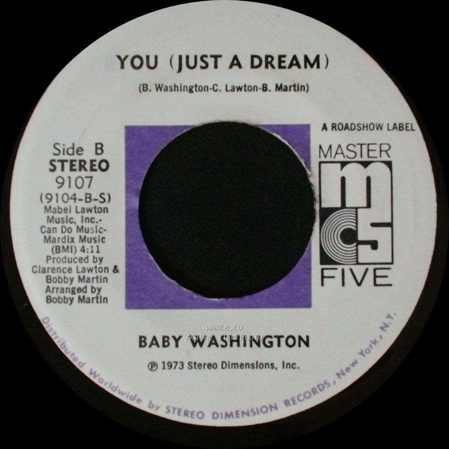 Baby Washington - I've Got To Break Away / You (Just A Dream) side B