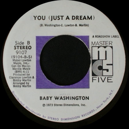 Baby Washington - I've Got To Break Away / You (Just A Dream) side B