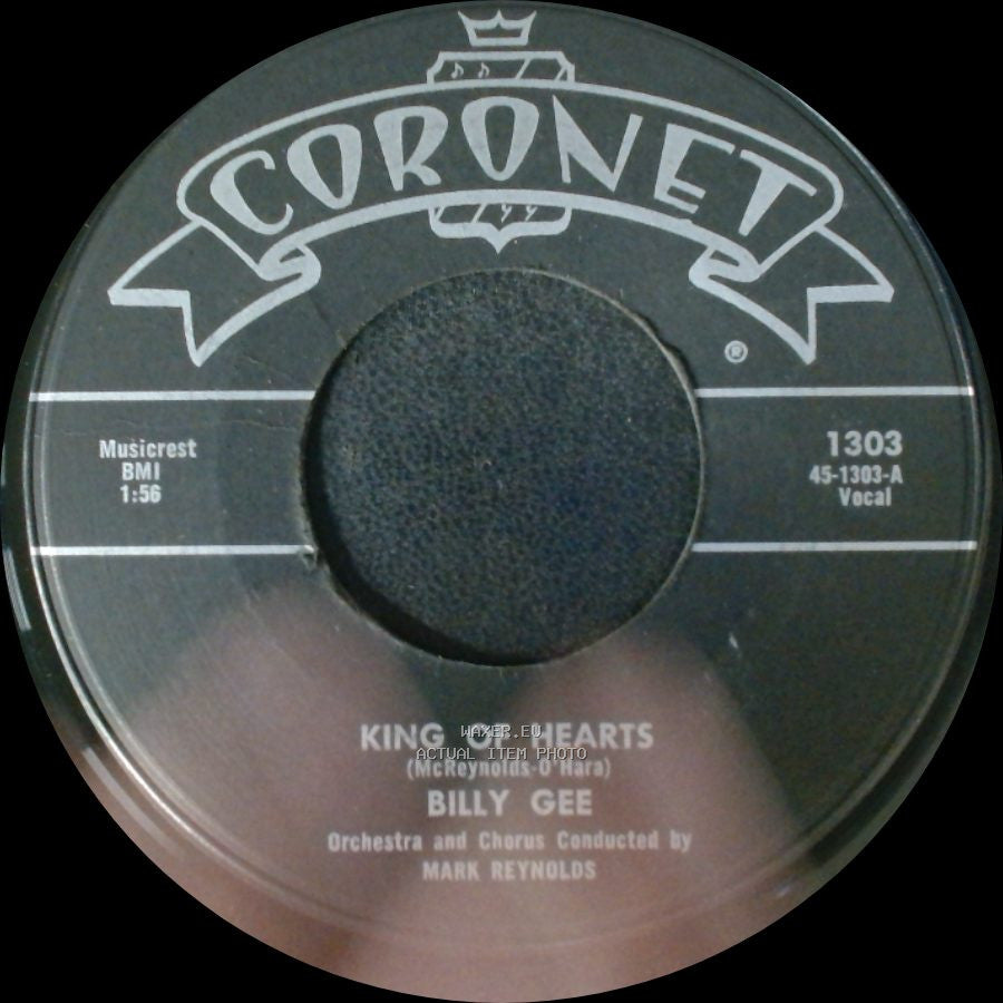 Billy Gee - If You Have Faith / King Of Hearts side B