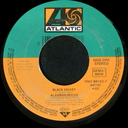 Alannah Myles - Black Velvet / If You Want To side A
