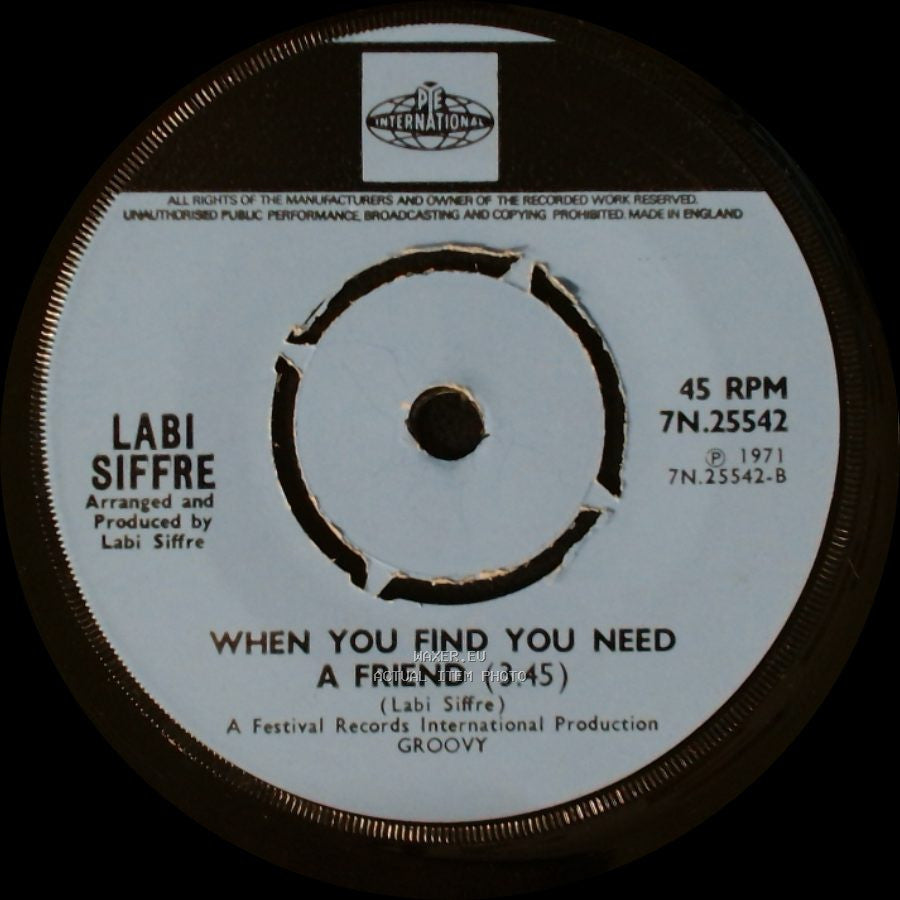 Labi Siffre - Thank Your Lucky Star / When You Find You Need A Friend side B