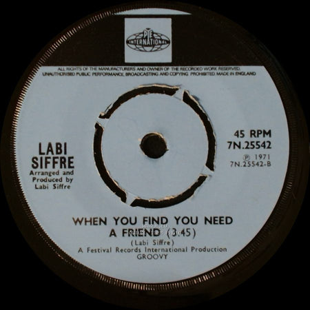 Labi Siffre - Thank Your Lucky Star / When You Find You Need A Friend side B