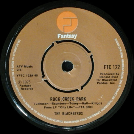 The Blackbyrds - Rock Creek Park / Flying High side A