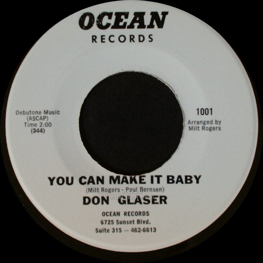 Don Glaser - Jack & Jill / You Can Make It Baby side B