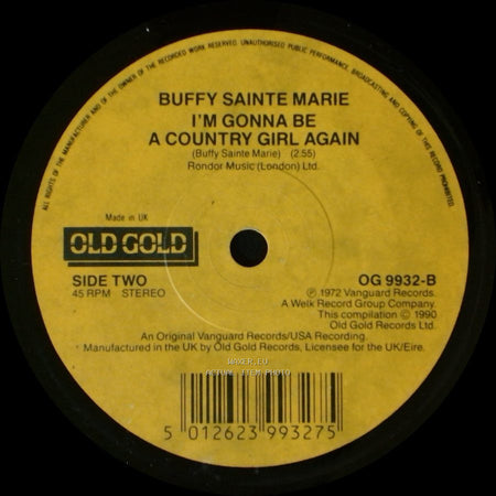 Buffy Sainte Marie - Soldier Blue / I'm Gonna Be A Country Girl Again side B