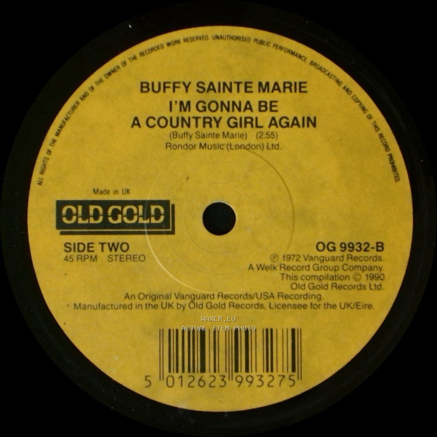 Buffy Sainte Marie - Soldier Blue / I'm Gonna Be A Country Girl Again side B