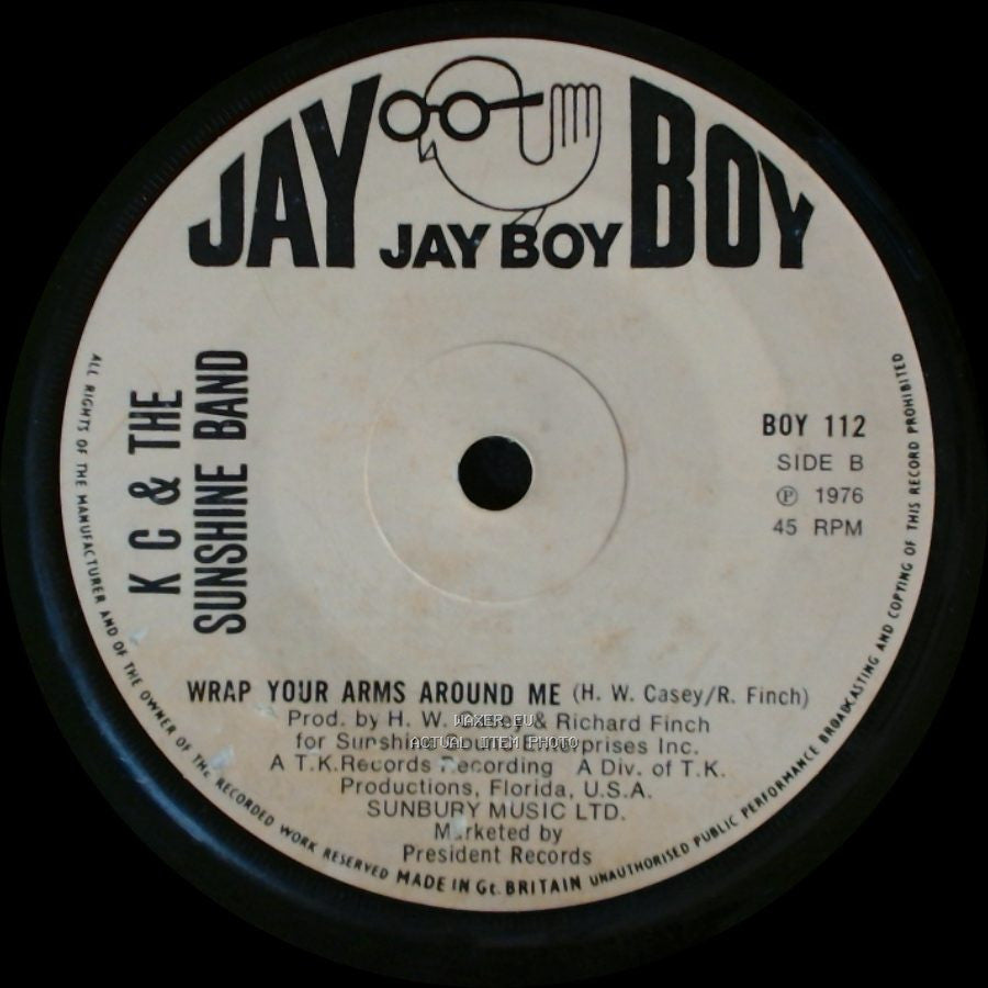 K C & The Sunshine Band - Keep It Comin' Love / Wrap Your Arms Around Me side B
