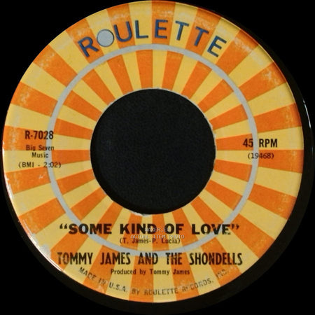 Tommy James And The Shondells - Crimson And Clover / Some Kind Of Love side B