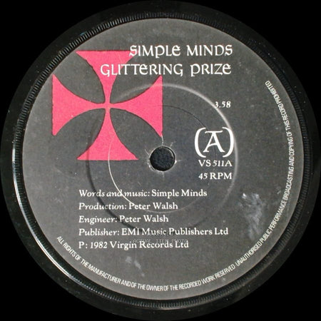 Simple Minds - Glittering Prize / Glittering Prize (Theme) side A