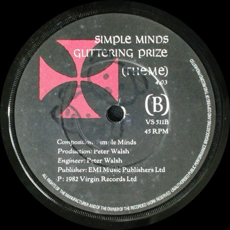 Simple Minds - Glittering Prize / Glittering Prize (Theme) side B