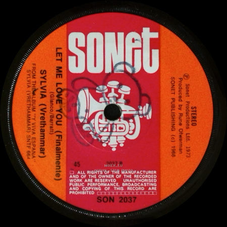 Sylvia (Vrethammar) - Y Viva Espana / Let Me Love You (Finalmente) side B