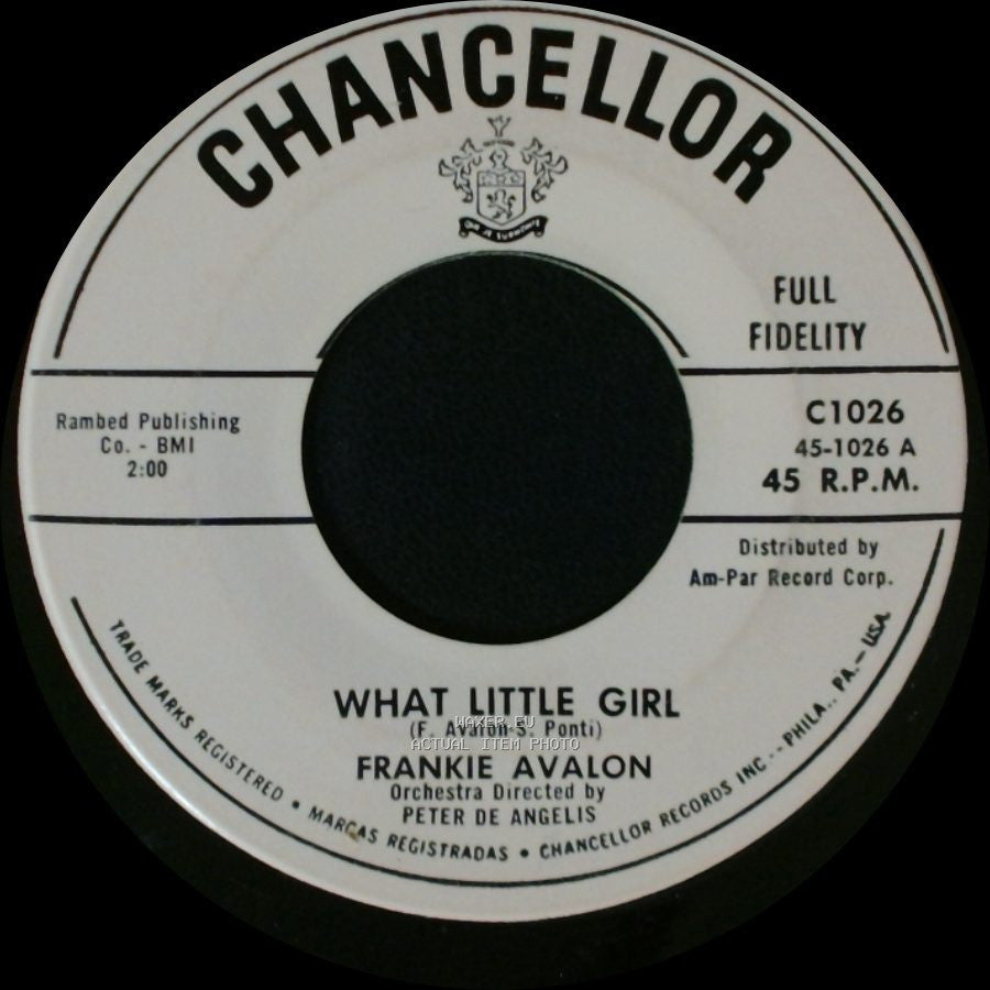 Frankie Avalon - What Little Girl / I'll Wait For You side A