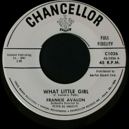 Frankie Avalon - What Little Girl / I'll Wait For You side A