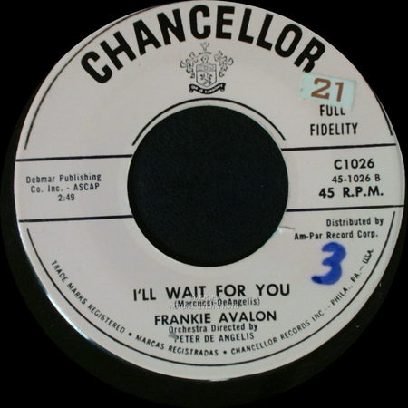 Frankie Avalon - What Little Girl / I'll Wait For You side B