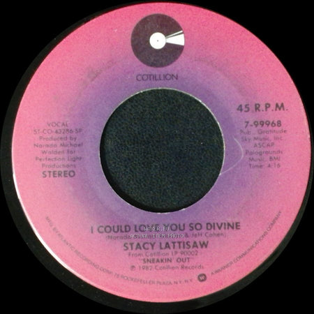 Stacy Lattisaw - Attack Of The Name Game / I Could Love You So Divine side B