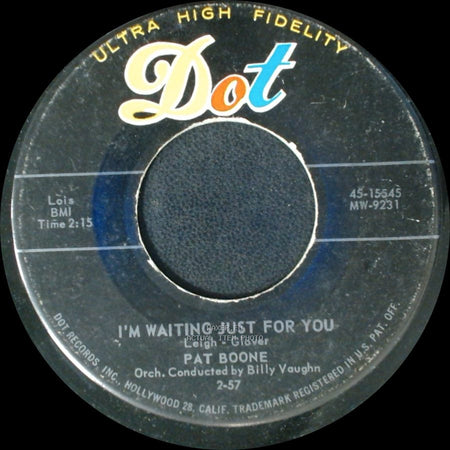 Pat Boone - Why Baby Why / I'm Waiting Just For You side B