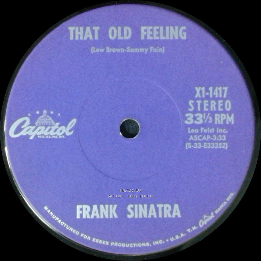 Frank Sinatra - How Deep Is The Ocean / That Old Feeling side B