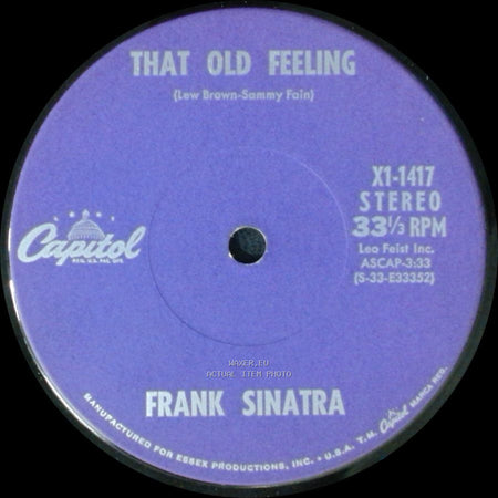 Frank Sinatra - How Deep Is The Ocean / That Old Feeling side B