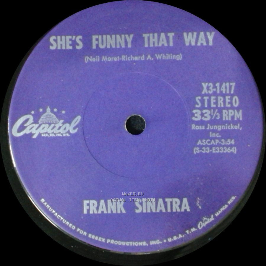 Frank Sinatra - She's Funny That Way / Nevertheless (I'm In Love With You) side A