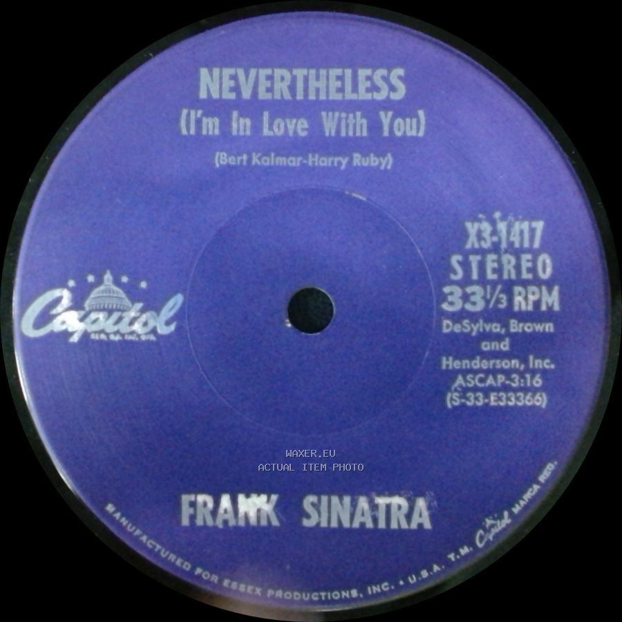 Frank Sinatra - She's Funny That Way / Nevertheless (I'm In Love With You) side B