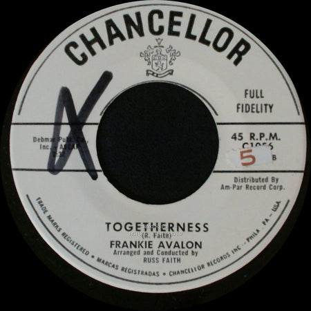 Frankie Avalon - Togetherness / Don't Let Love Pass Me By side A